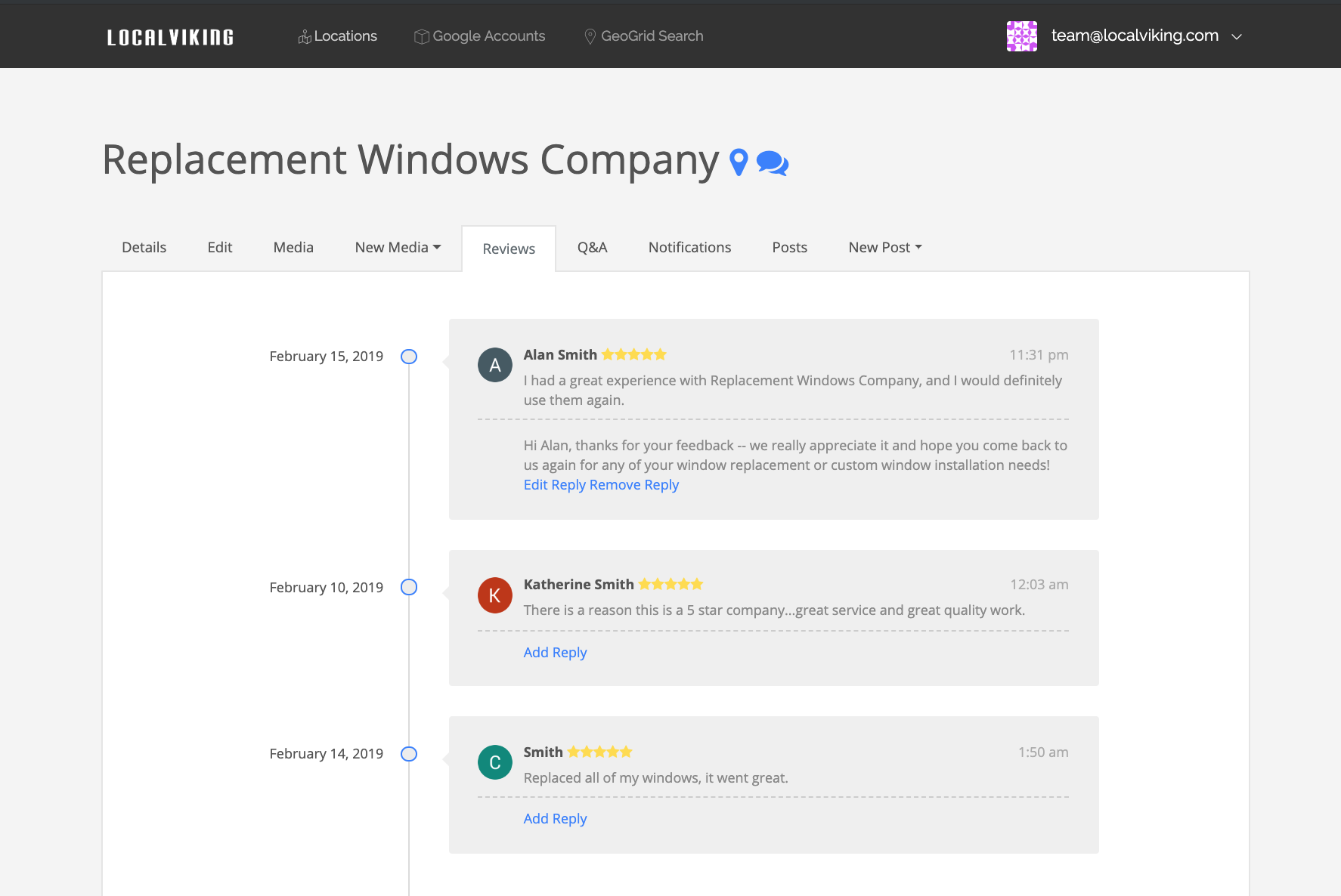 Review Management Software For Google My Business LocalViking